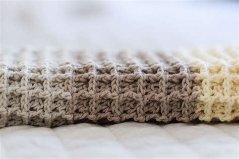Waffle Stitch Crochet Blanket Pattern Mama In A Stitch