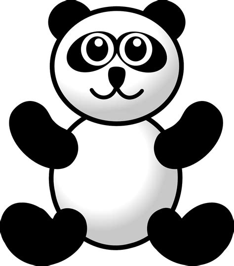 Kostenlose Vektorgrafik Panda Tier Bär Teddy Spielzeug