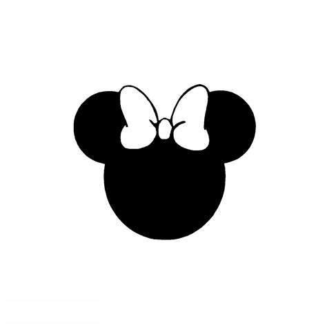 Minnie Mouse Ears Outline Svg