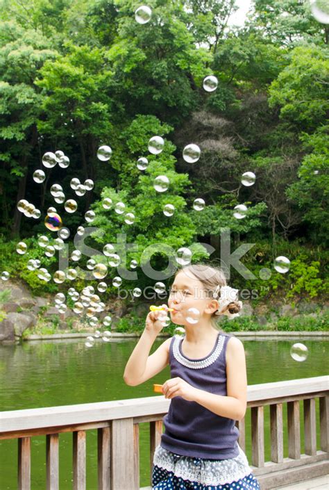 Blowing Bubble Stock Photo Royalty Free Freeimages