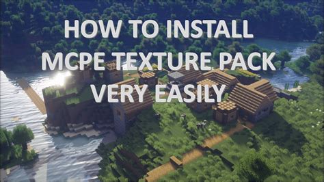 How To Install Texture Pack In Mcpe Very Easily Youtube