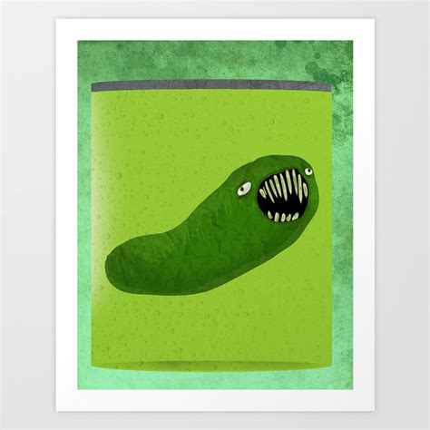 Evil Pickle Art Print By Pedro Santasmarinas Society6