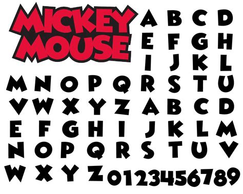Mickeyy Font Mickeyy Font Svg Mickeyy Letters Svg Mickeyy Etsy Sweden