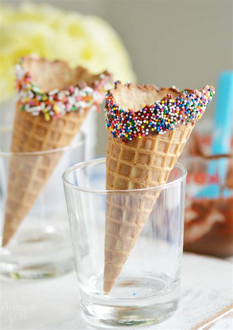 How To Make Chocolate Dipped Cones Finding Zest