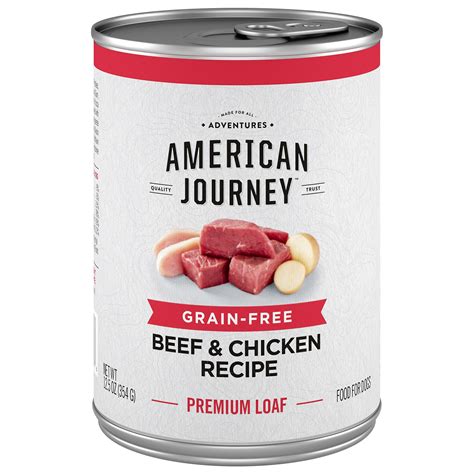 For pregnant or nursing dogs, they recommend free feeding. American Journey, Premium Loaf Wet Dog Food - Natural ...