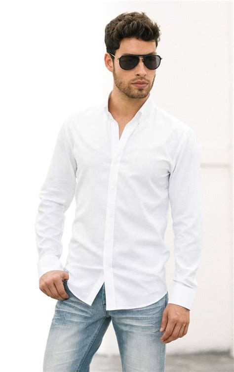 Casual Oversized White Shirt Outfit Canvas Plex