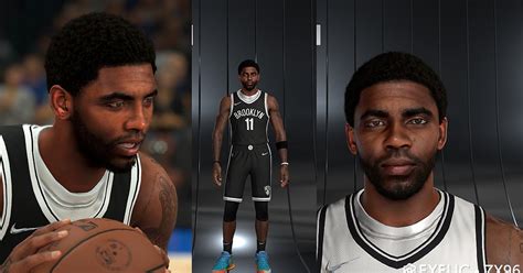 Nba 2k22 Kyrie Irving Cyberface Hair And Body Model Current Look By Zx96