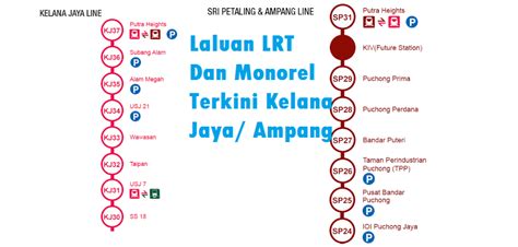 Nur athirah doesn't recommend lrt terminal putra(gombak) station. Peta Laluan LRT/ Monorel Terkini Dan Senarai Stesen ...