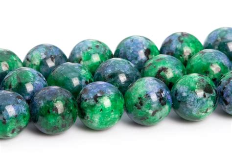 8mm Blue Green Jade Beads Grade Aaa Natural Gemstone Full Etsy