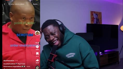 julius malema is crazy😂😂 sa tiktok reactions youtube