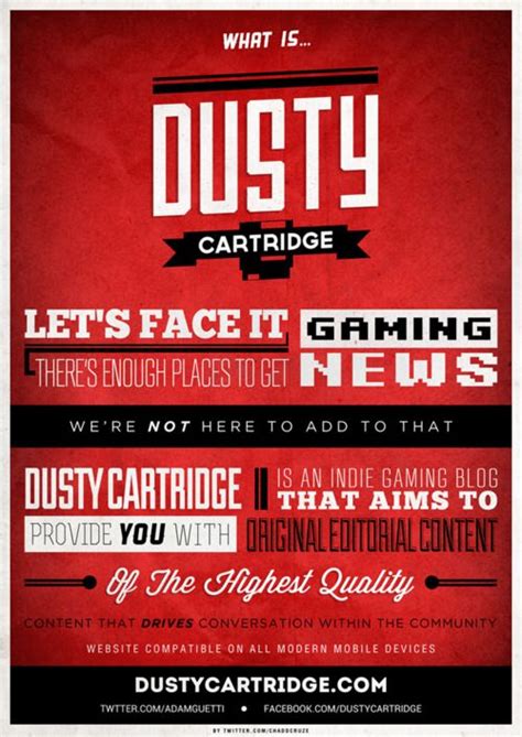 Lets Face It Theres Enough Places To Get Gaming News Promo Flyer