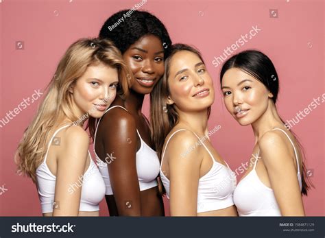 Multi Racial Ethnic Group Womans Diffrent Stock Photo 1584871129