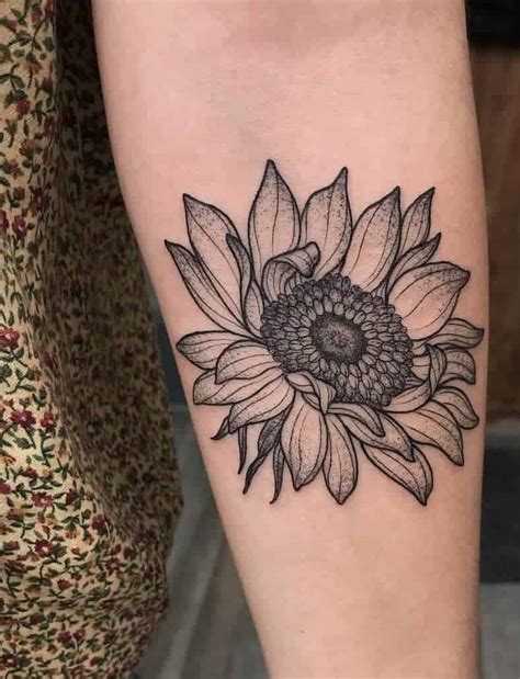 Sunflower Tattoo Drawing Design Best Flower Site