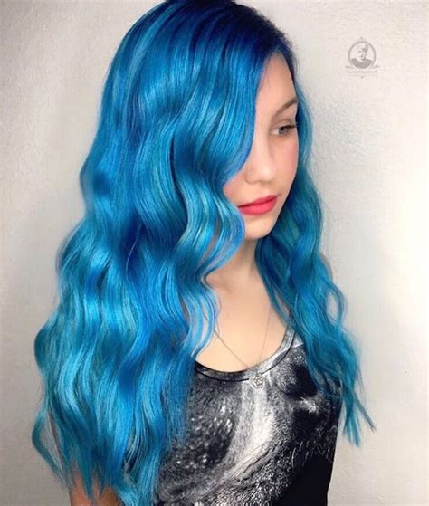 Blue Hair By Bottleblonde76 Coloredhair Bright Blue Hair Blue