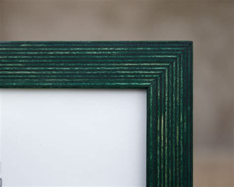 Green Picture Frame Wooden Handmade Frame Rustic Frame 4x4 Etsy Uk