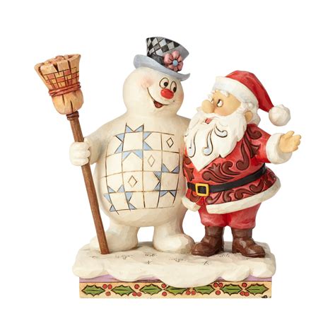 Jim Shore Frosty The Snowman And Santa Hugging
