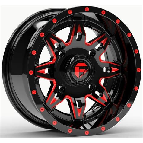 Fuel Lethal 14x7 Atvutv Wheel Gloss Blackred 4156 43