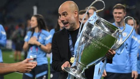 Manchester Citys Champions League Win Written In Stars Manager Pep
