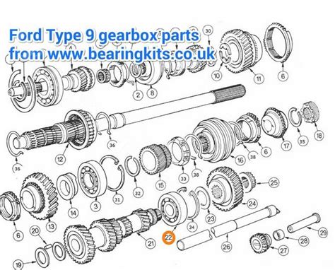 Ford Gearbox Parts Ford Type 9 Gearbox Parts Type 9 Gearbox Rear