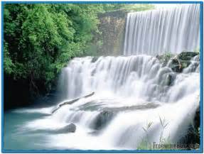 Moving waterfall screensaver with sound Download free