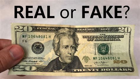If the security strip is not visible when held in front of a light or is visible without the light, it's fake. How to Tell if a $20 Bill is REAL or FAKE - YouTube