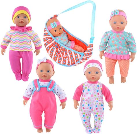 Db 4 Sets Doll Clothes Playtime Outfits1 Carry Bag For 10″ 12″ 13