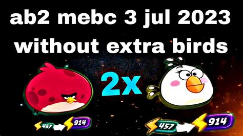 Angry Birds 2 Mighty Eagle Bootcamp Mebc Without Extra Birds Terence