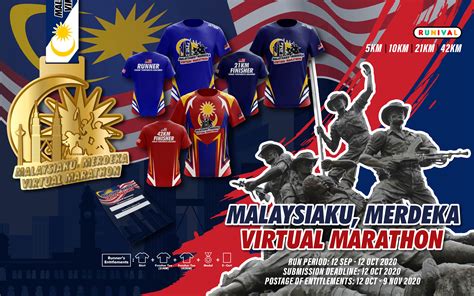 Malaysiaku Merdeka Virtual Marathon Jomrun Run Rewarded