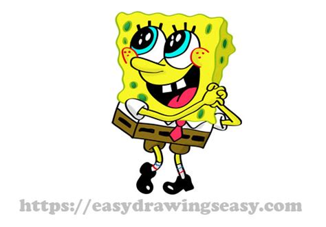 Spongebob Drawings Cartoon Drawings Easy Cartoon Draw