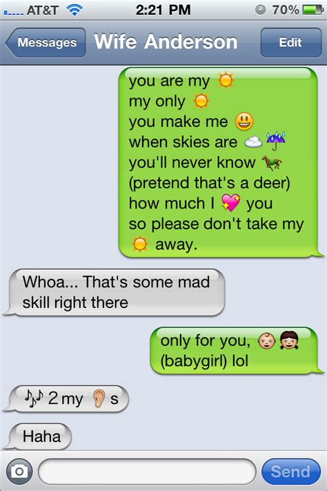 Funny Text Messages Using Emoji