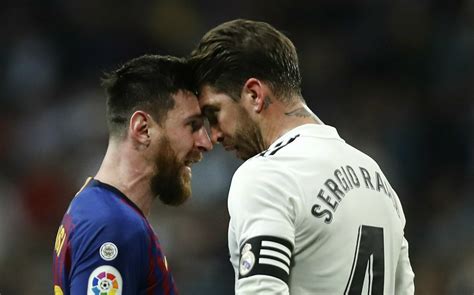 Real Madrid Vs Barcelona Messi Y Ramos Se Encaran En El Clásico