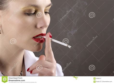 Smoking Girl Stock Photo Image Of Posing Cool Females