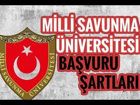 Bu resim milli savunma üniversitesi adlı maddede bahsi geçen konu için bir logo resmidir ve telif hakları ya bahsi geçen veya ürünü üreten kuruma ya da resmin orijinal yaratıcısına aittir. Milli Savunma Üniversitesi Başvurular Başladı Yeni - YouTube