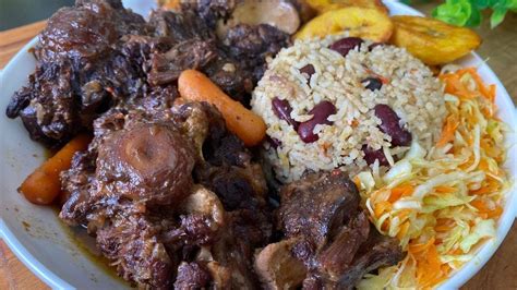 Recipe For Jamaican Oxtail With Rice And Peas Deporecipe Co