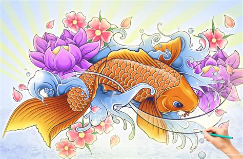 Những Hình Vẽ Cá Chép Cách Vẽ Cá Chép đẹp đơn Giản Nhất