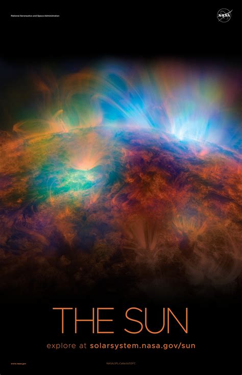 The Sun Poster Version B Nasa Solar System Exploration
