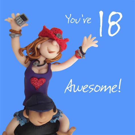 18th Birthday Female Greeting Card One Lump Or Two Range Cards Love
