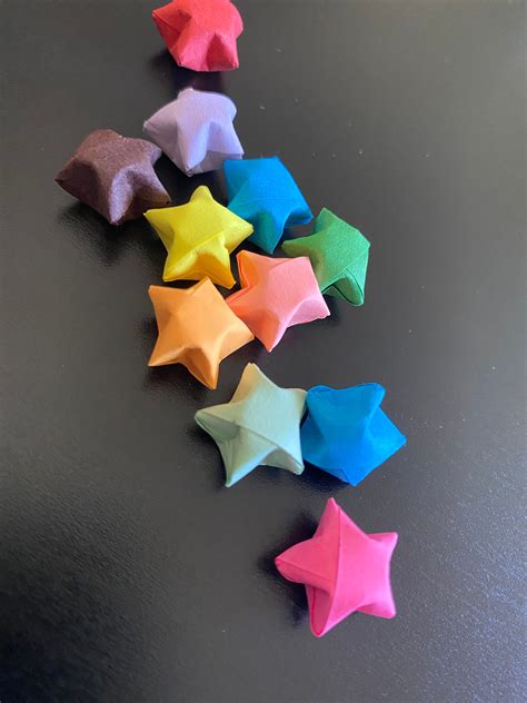 Origami Lucky Stars Mini Sized Assorted Origami Stars Etsy