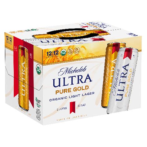 Michelob Ultra Pure Gold Organic Light Lager 12 Ct12 Oz Cans Lager