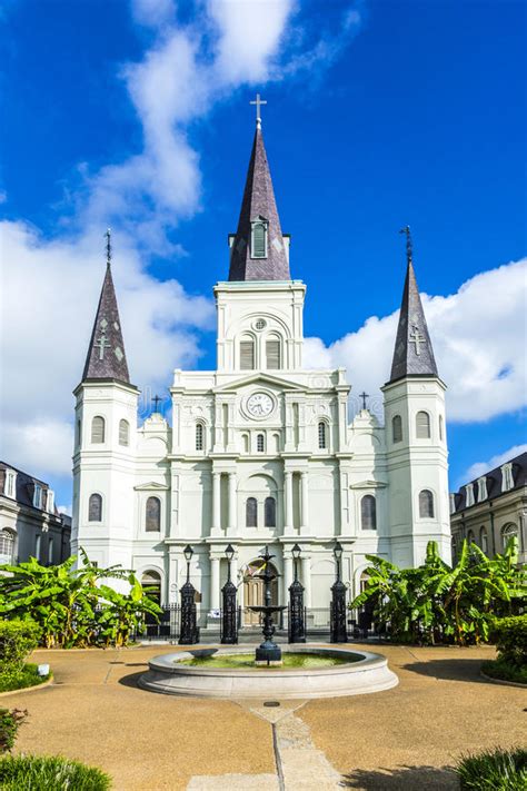 Beautiful Saint Louis Cathedral In The French Quarter In New Orleans