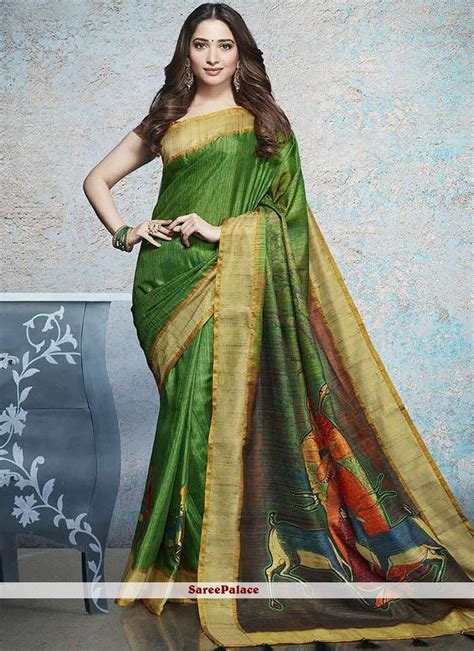 Buy Tamannaah Bhatia Art Silk Multi Colour Printed Saree Online Printed Sarees Saree Designs