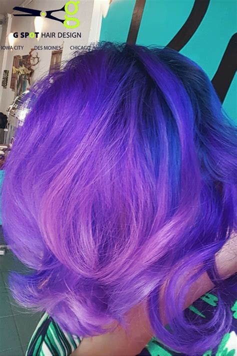 Blue Purple Pink Balayage Ombre At G Spot Hair Design Bumble And Bumble Invisible Oil And Color
