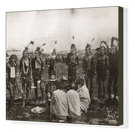 Prints Of Sioux Dancers 1891 A Group Of Brule Sioux Dancers In Ceremonial Dress On The