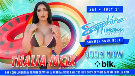 thalia mcix hosts sapphire pool and dayclub july 31st