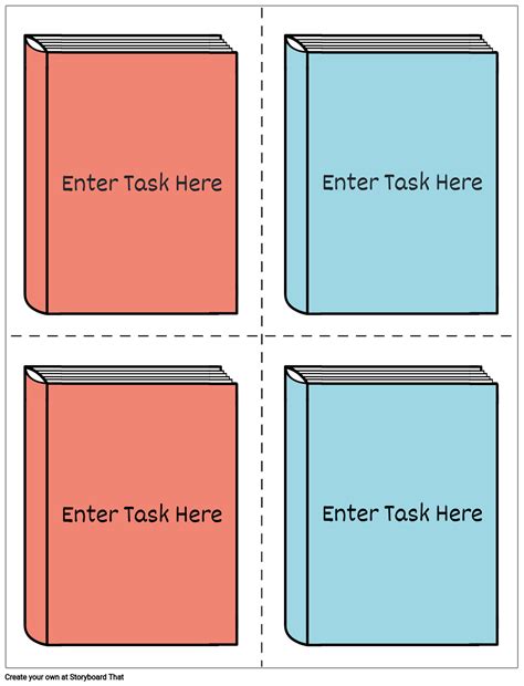 Task Card Template 11 Storyboard Por Worksheet Templates