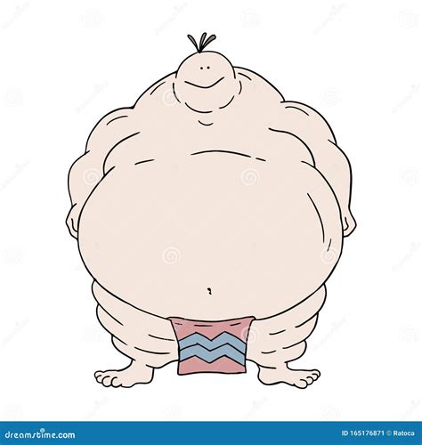 Fat Man Draw Stock Vector Illustration Of Body Unhealthy 165176871