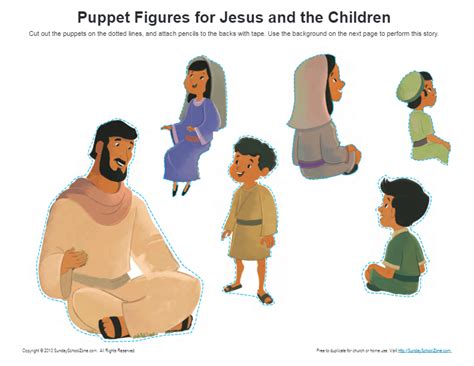 Jesus And The Children Puppet Craft Bible Crafts For Kids