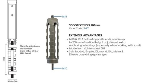 Spigot Extender 200mm