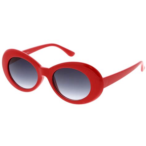 colorful retro 1990 s fashion round clout oval lens sunglasses zerouv