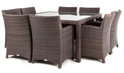 Table a diner patio carrée pour 8 personnes - Nos meubles exterieur et jardin sont disponibles a ...